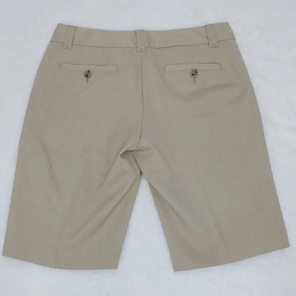 BANANA REPUBLIC beige regular waist bermudas - Picture 10 of 13